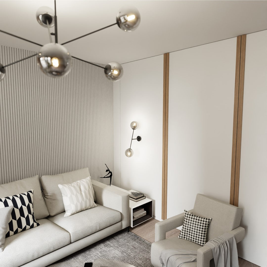 Loftlampe LINEAR K2 - Sort / Grafit - Nordic Unique