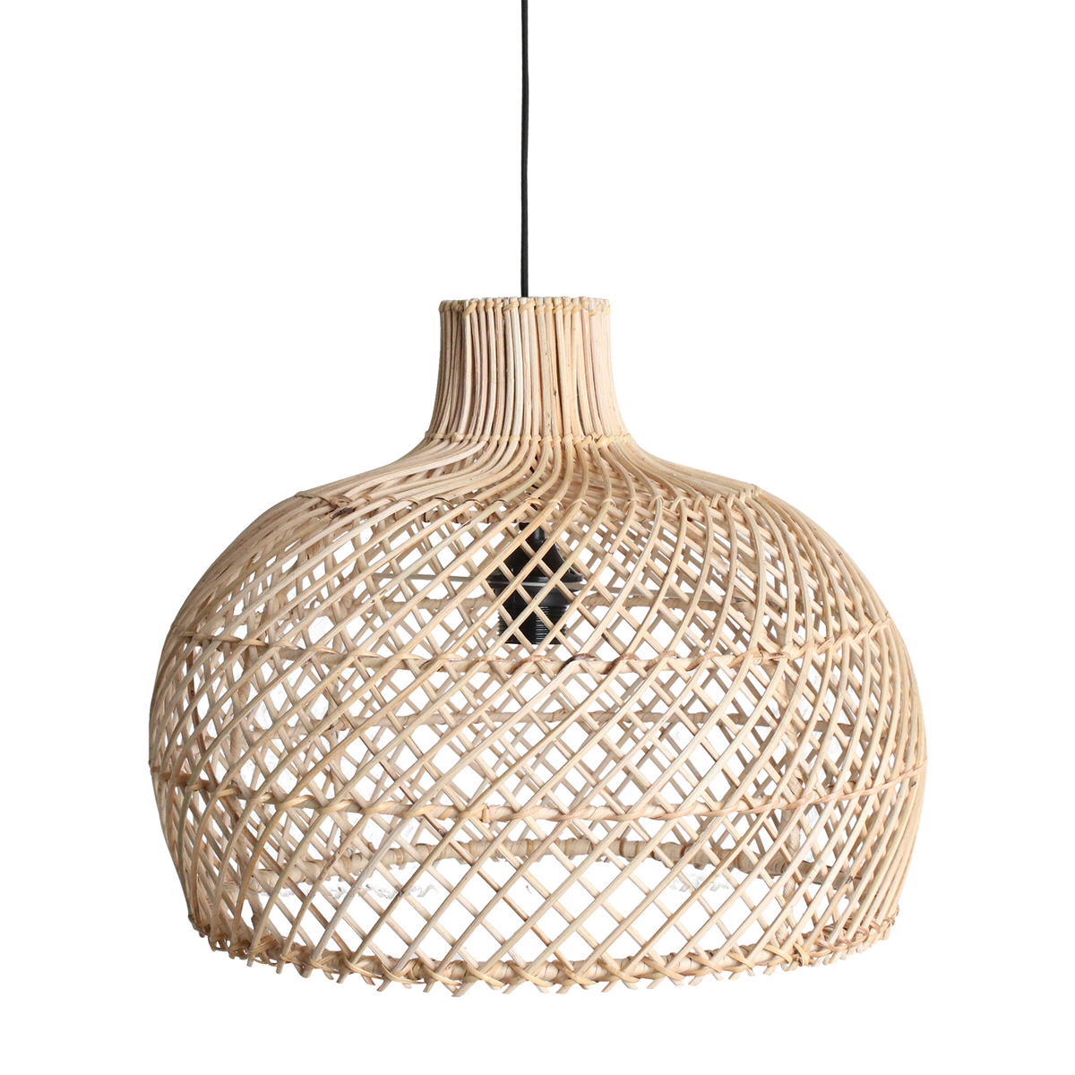 Maze rattan hængelampe naturfarvet - Ø 42 x 36 cm