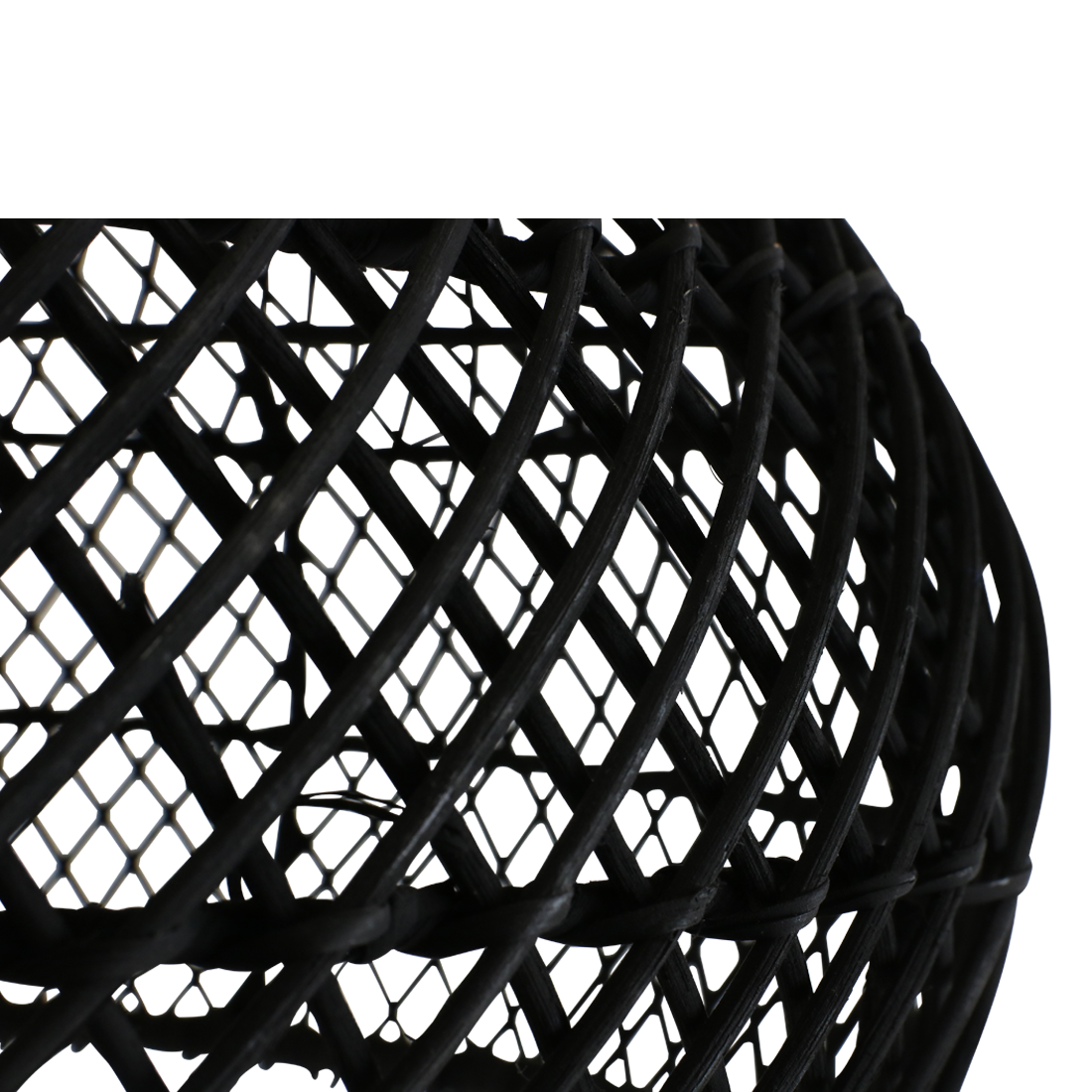 Maze rattan hængelampe sort - Ø 42x36 cm