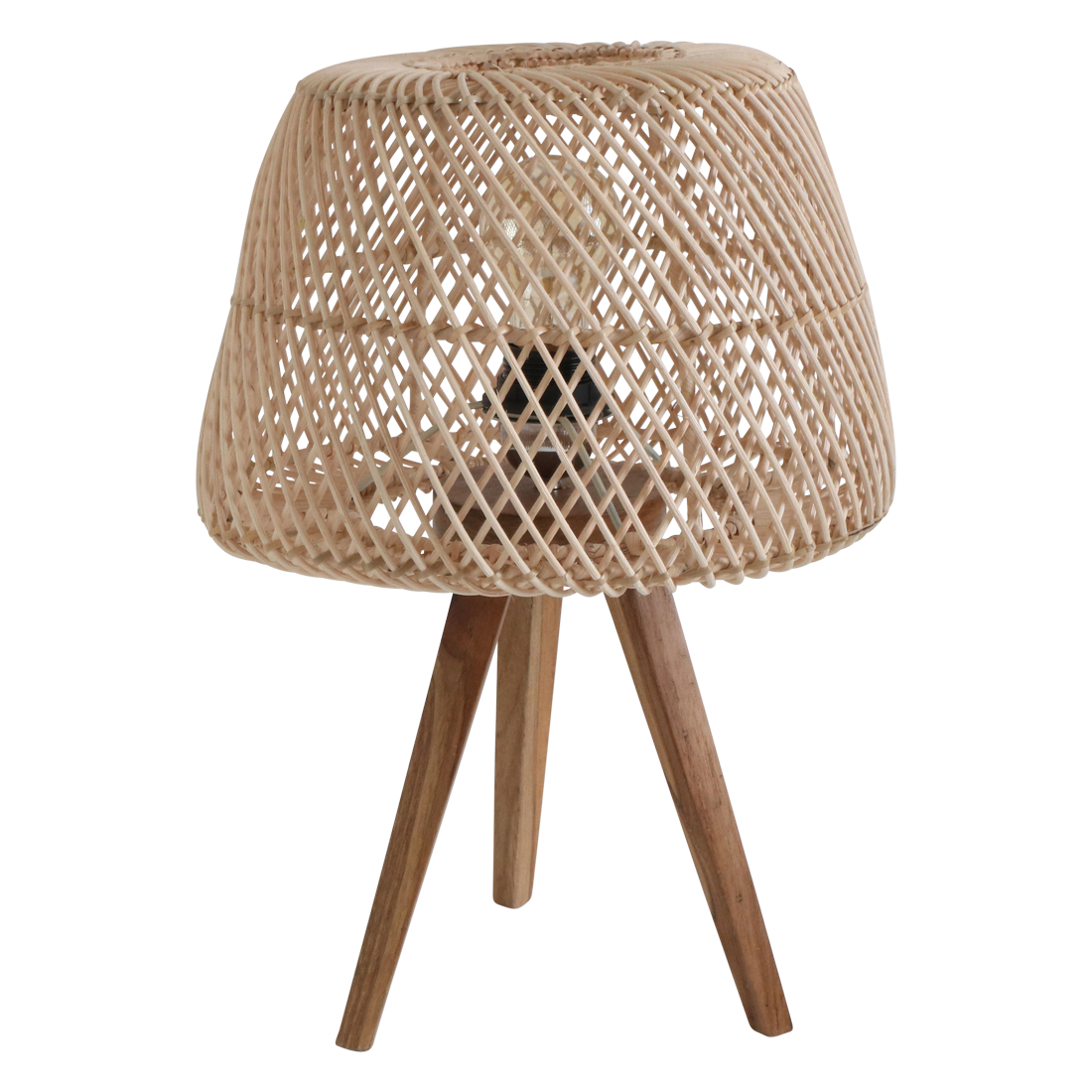 Maze rattan bordlampe