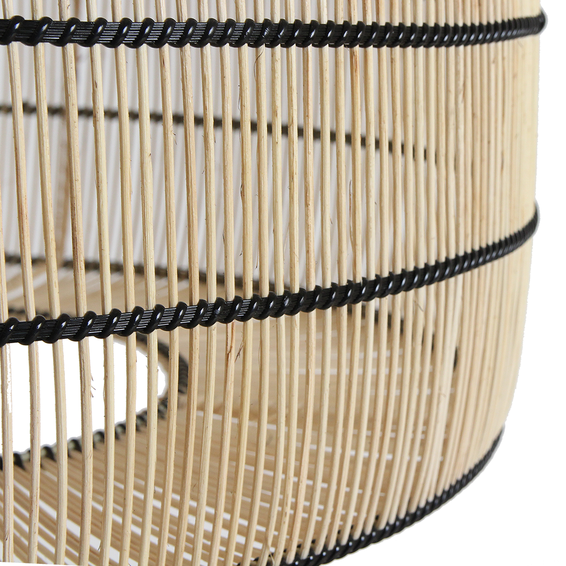 Stella rattan hængelampe - 61x61x36 cm