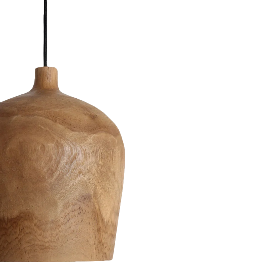 Sirocco hængelampe i teaktræ Bottle - Ø 25x28 cm