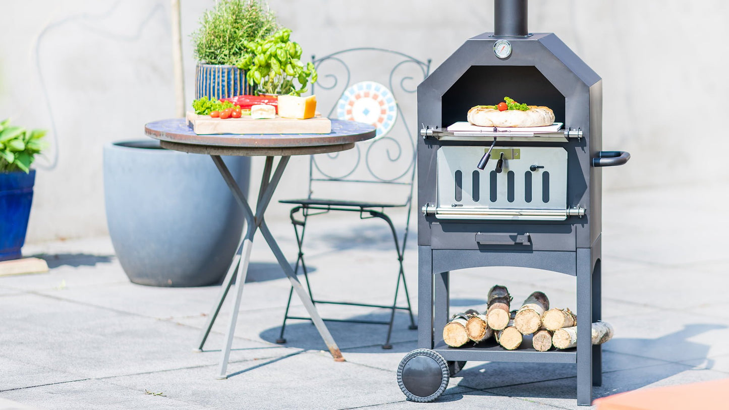 Lorenzo Udendørs Ovn/Pizzaovn – Sort - Nordic Unique