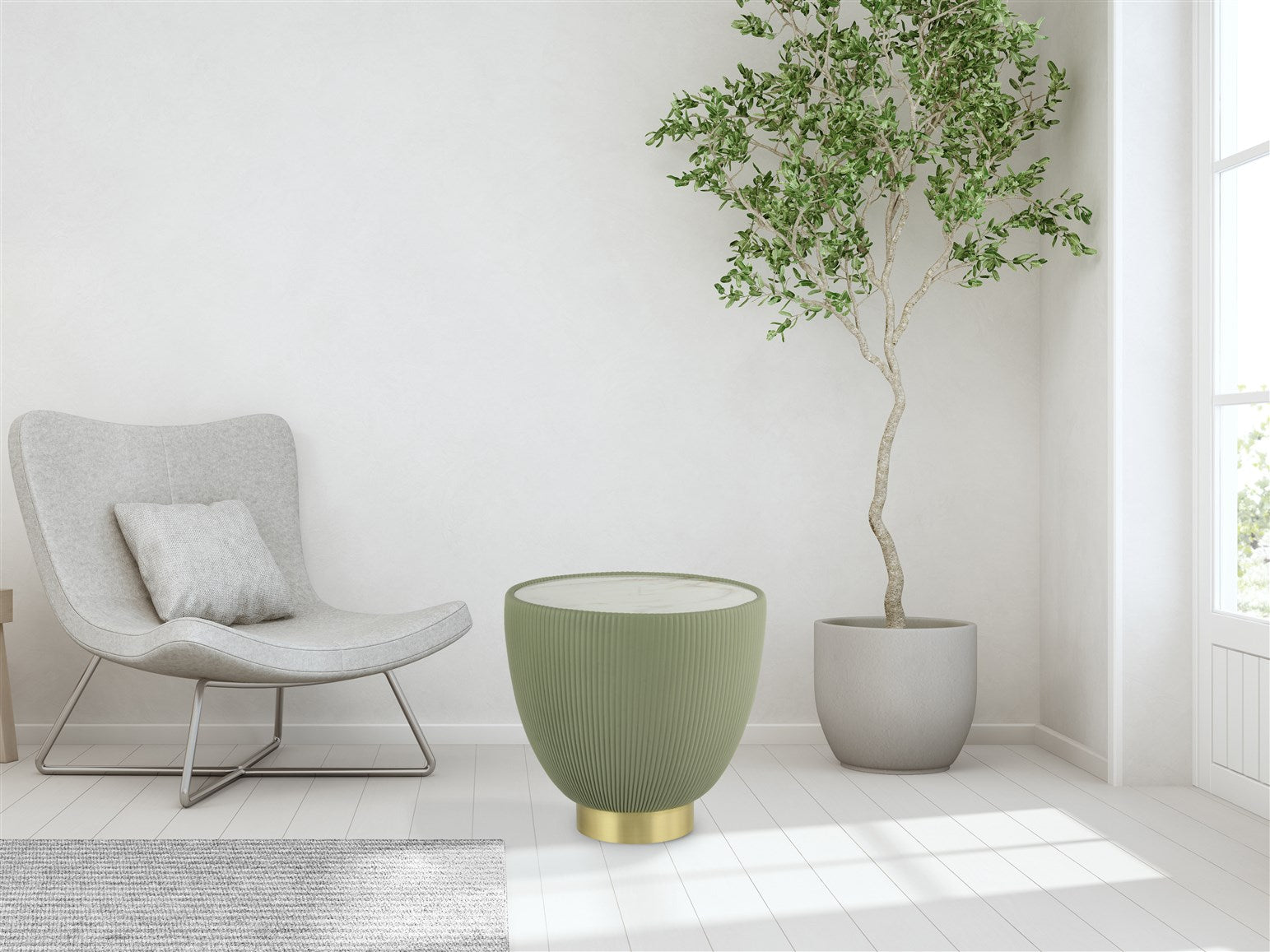 Sidebord Jokai 100 – Grøn - Nordic Unique