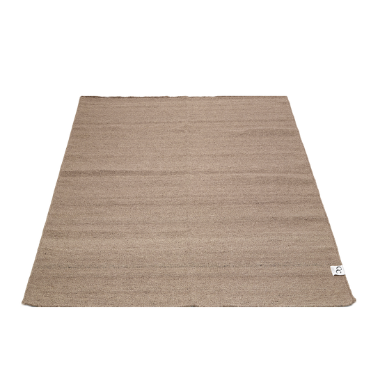 Ensfarvet Tæppe 200x300cm - Naturlig Beige
