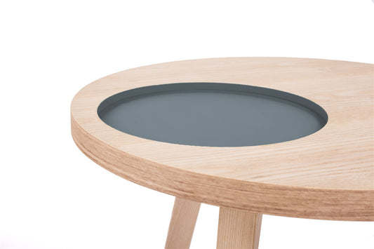 Sofabord Avery I – Ask / Grå - Nordic Unique