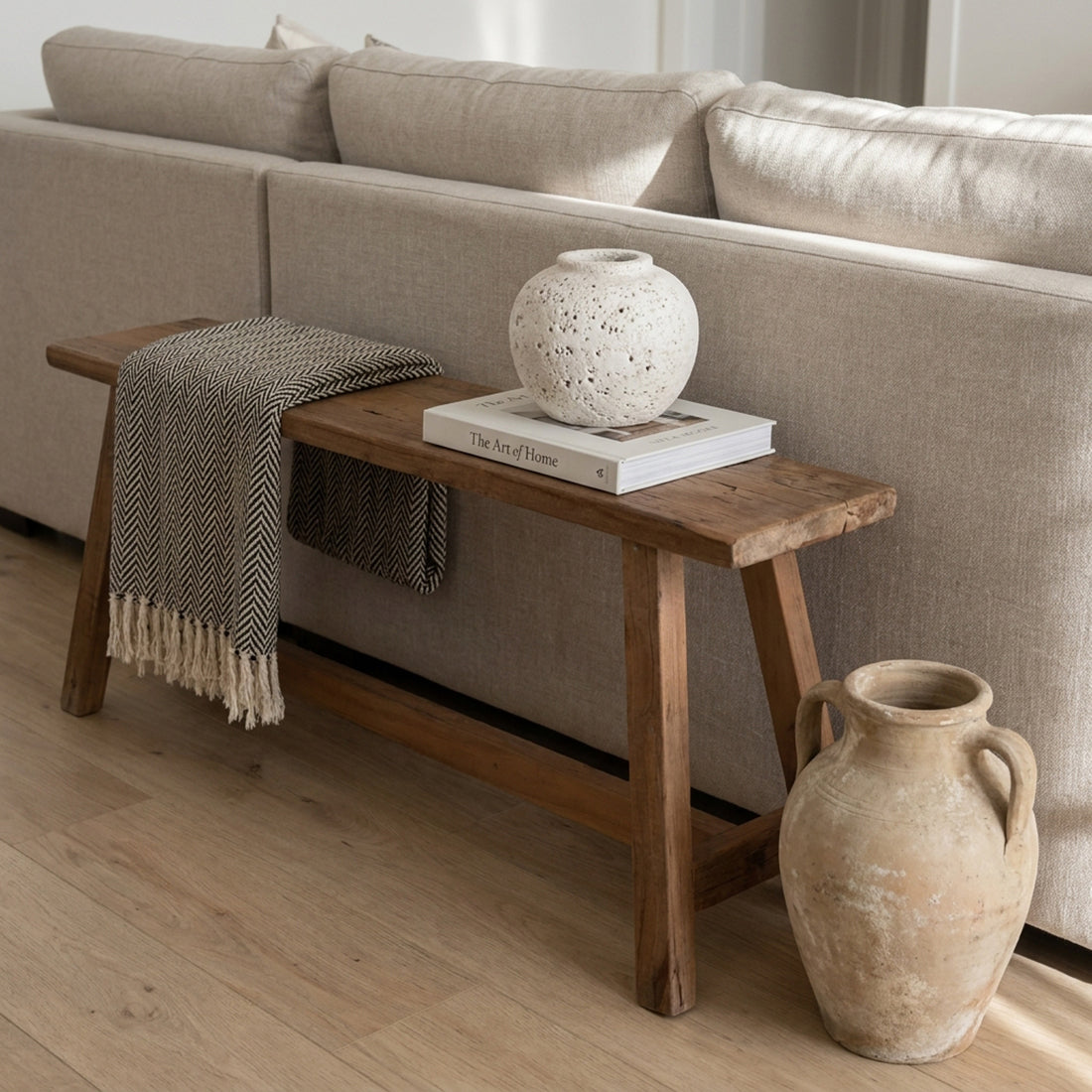 Farmwood træbænk 115 cm