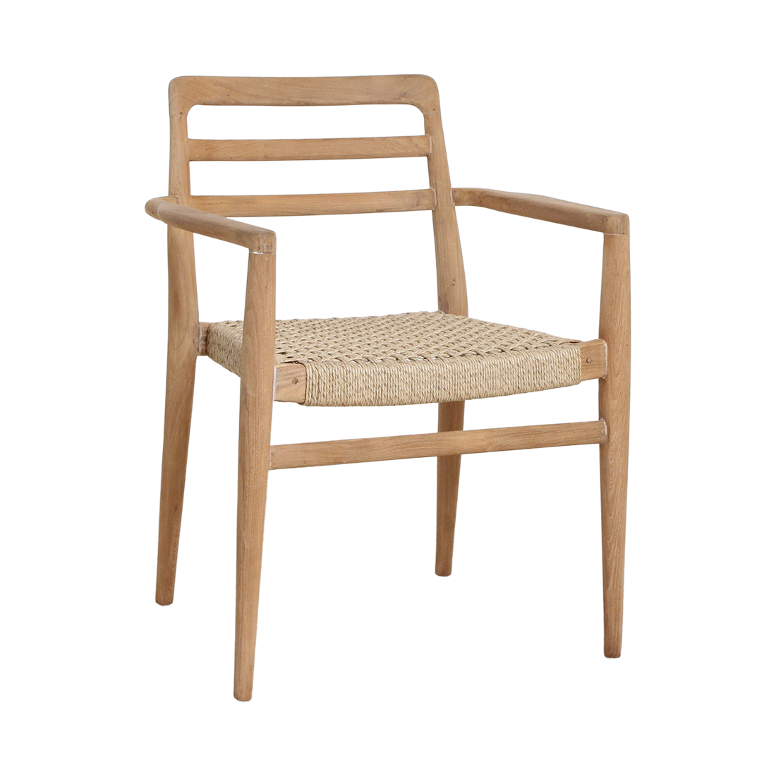 Verano teak havestol med armlæn - natur (sæt af 2)