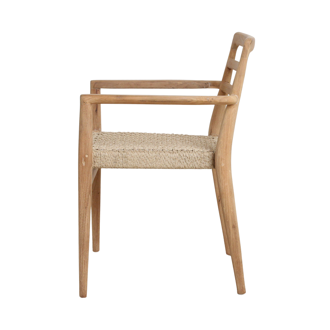 Verano teak havestol med armlæn - natur (sæt af 2)