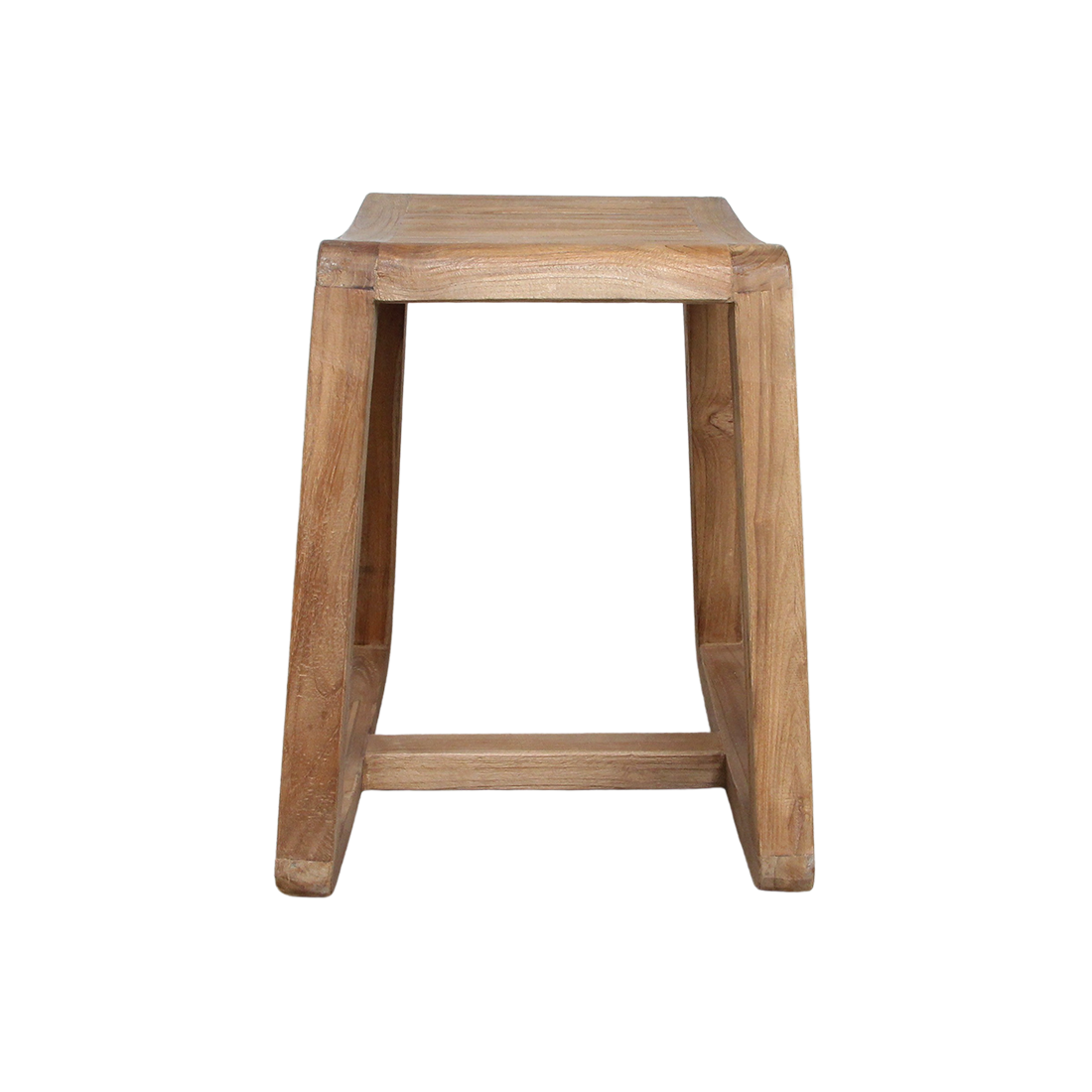 Teaktræ vippeskammel - 49x36x45 cm