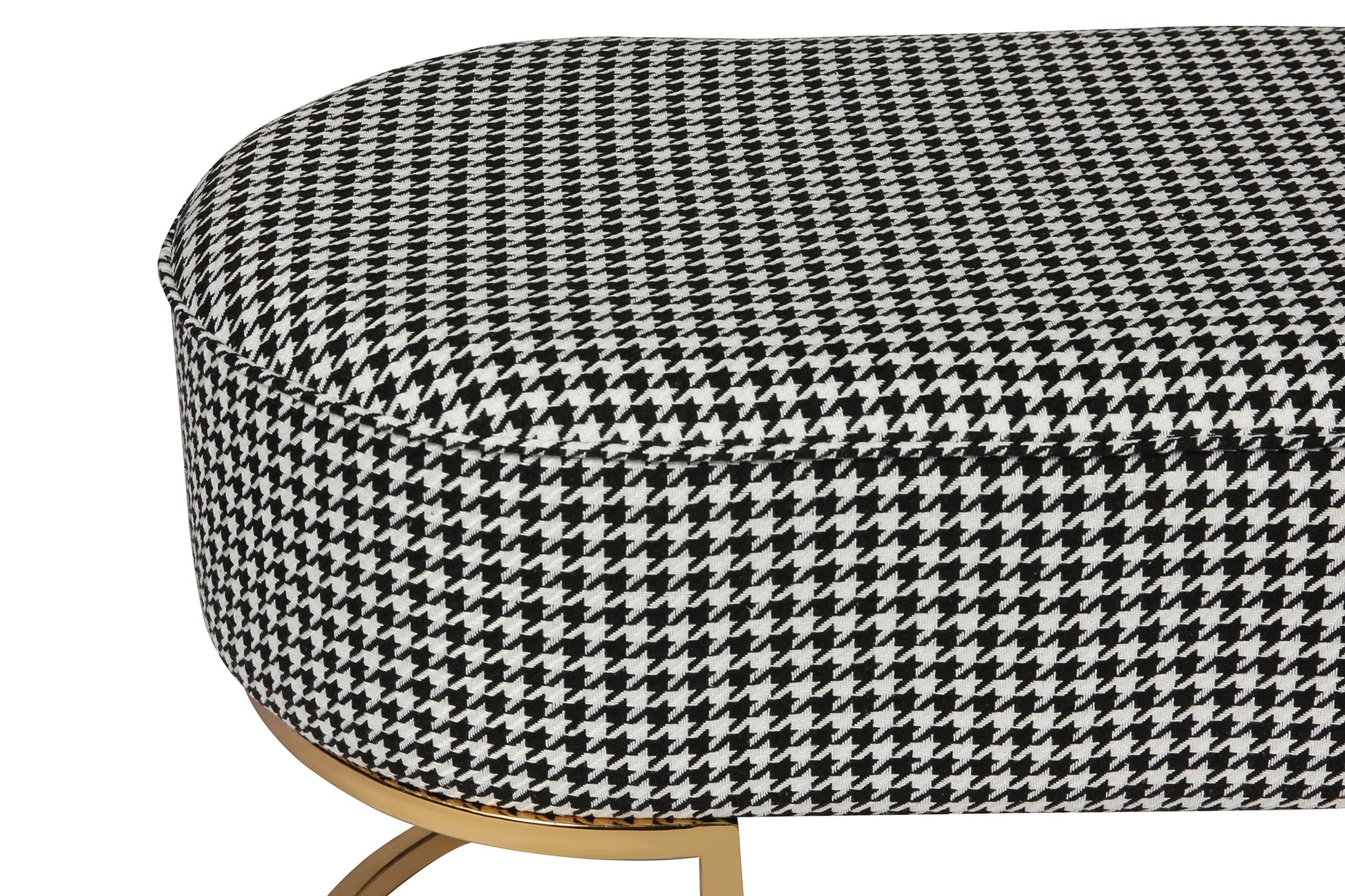 Bænk Athea 100 – Sort / Hvid / Guld - Nordic Unique