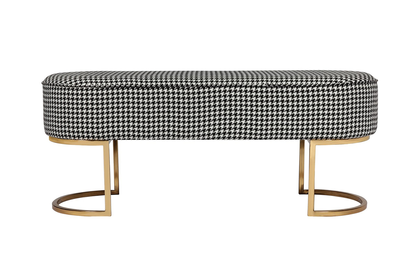 Bænk Athea 100 – Sort / Hvid / Guld - Nordic Unique