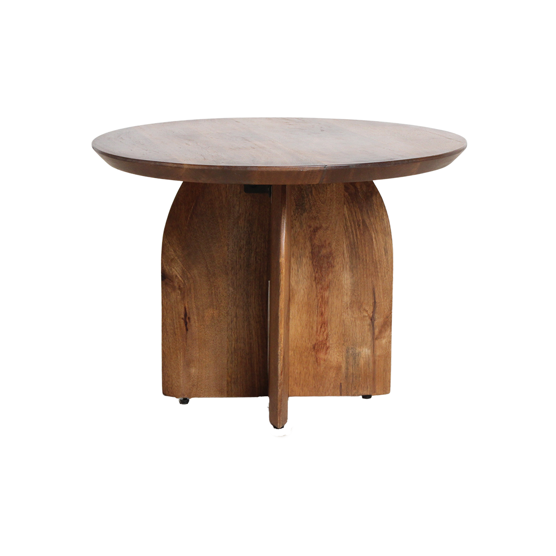 Bullnose sidebord i mangotræ, kryds Ø 55 cm