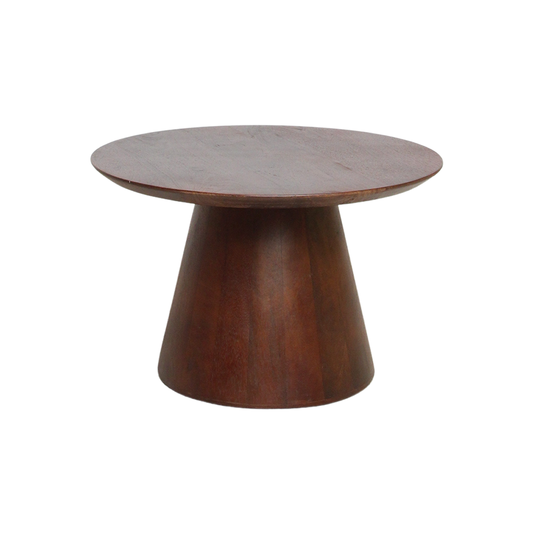 Bullnose sidebord i mangotræ, kegleformet Ø 55 cm