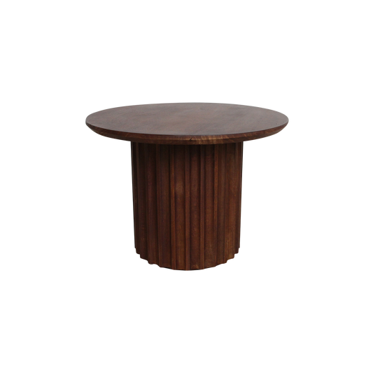 Bullnose sidebord omvendt brun Ø 55 cm