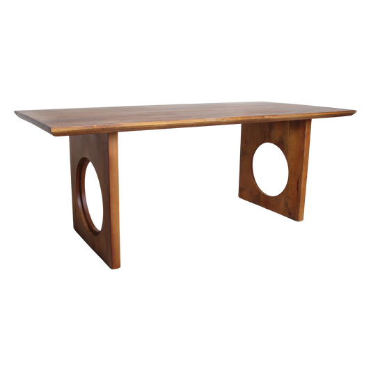 Bullnose-faset Loop mangotræ spisebord - 180 cm