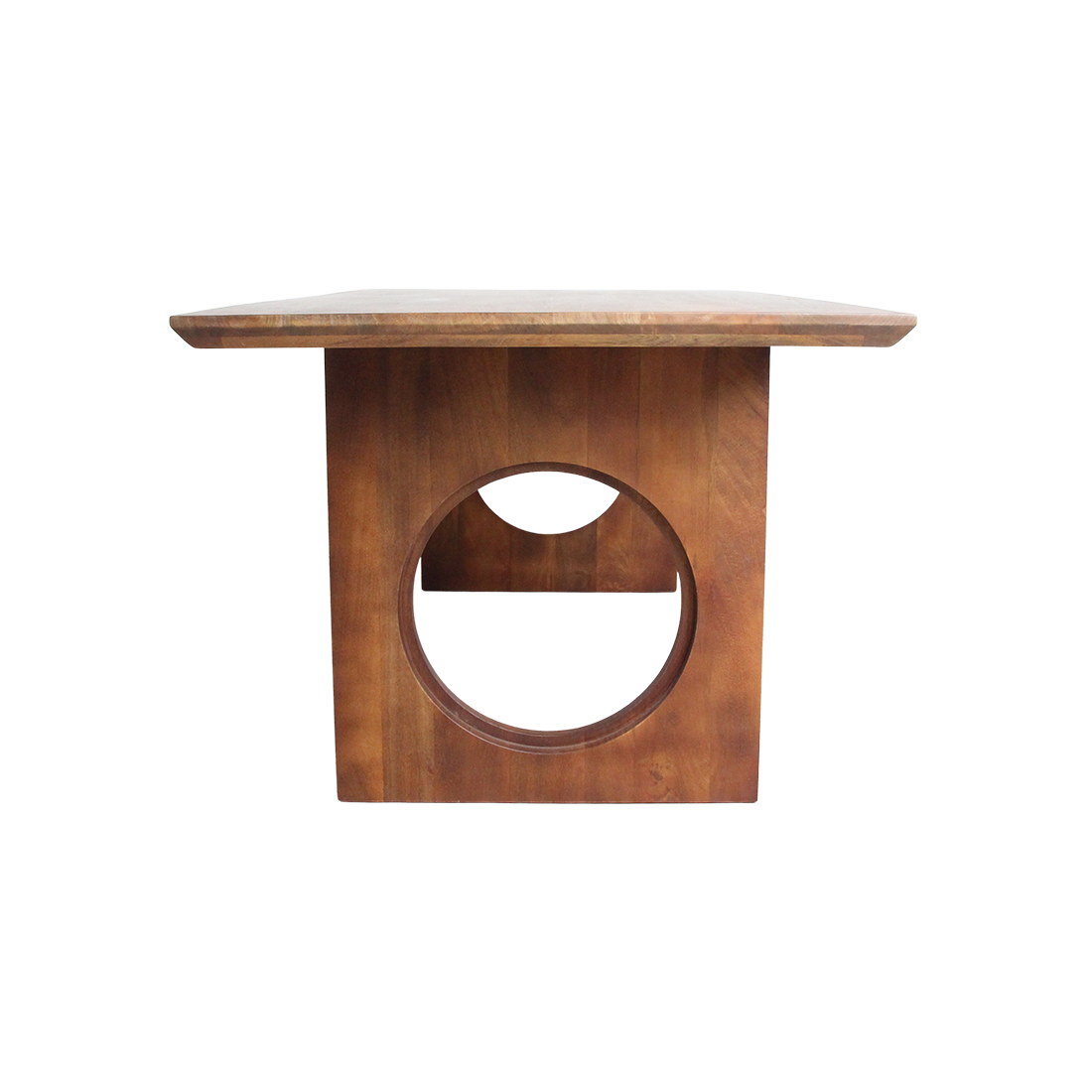 Bullnose Chamfered Mix mangotræs spisebord - 180 cm