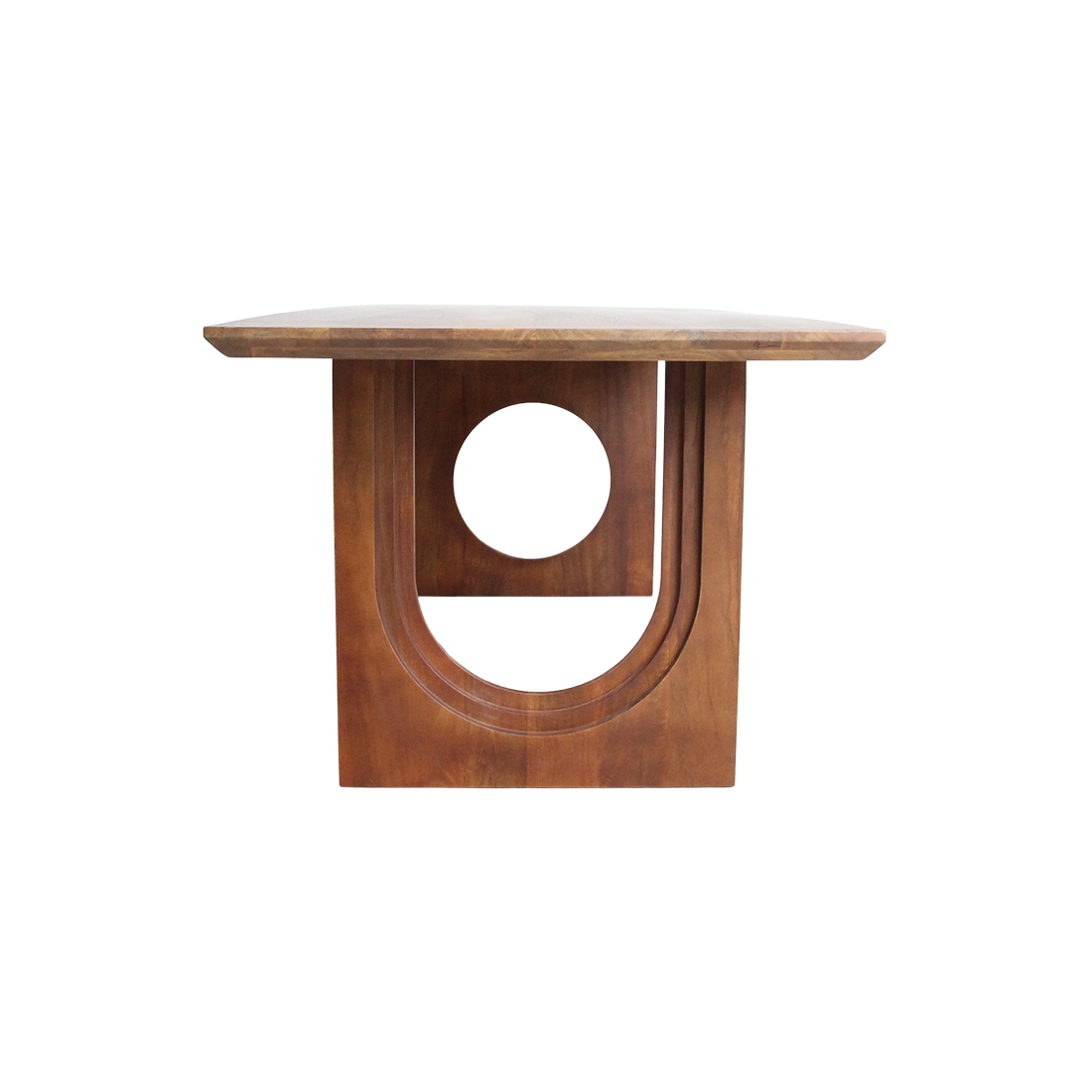 Bullnose Chamfered Mix mangotræs spisebord - 200 cm