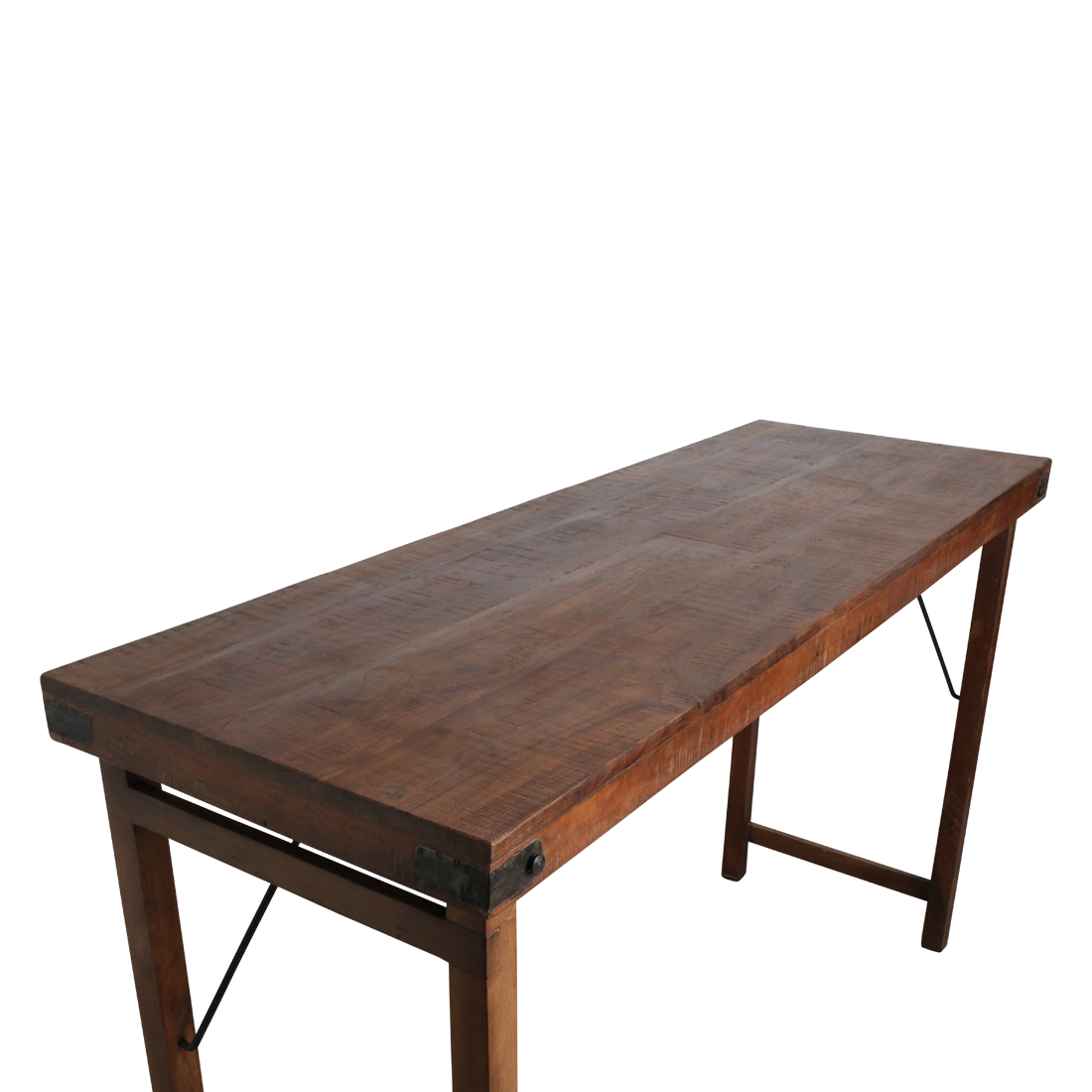 Sammenklappeligt barbord, brunt - 170x60x107 cm