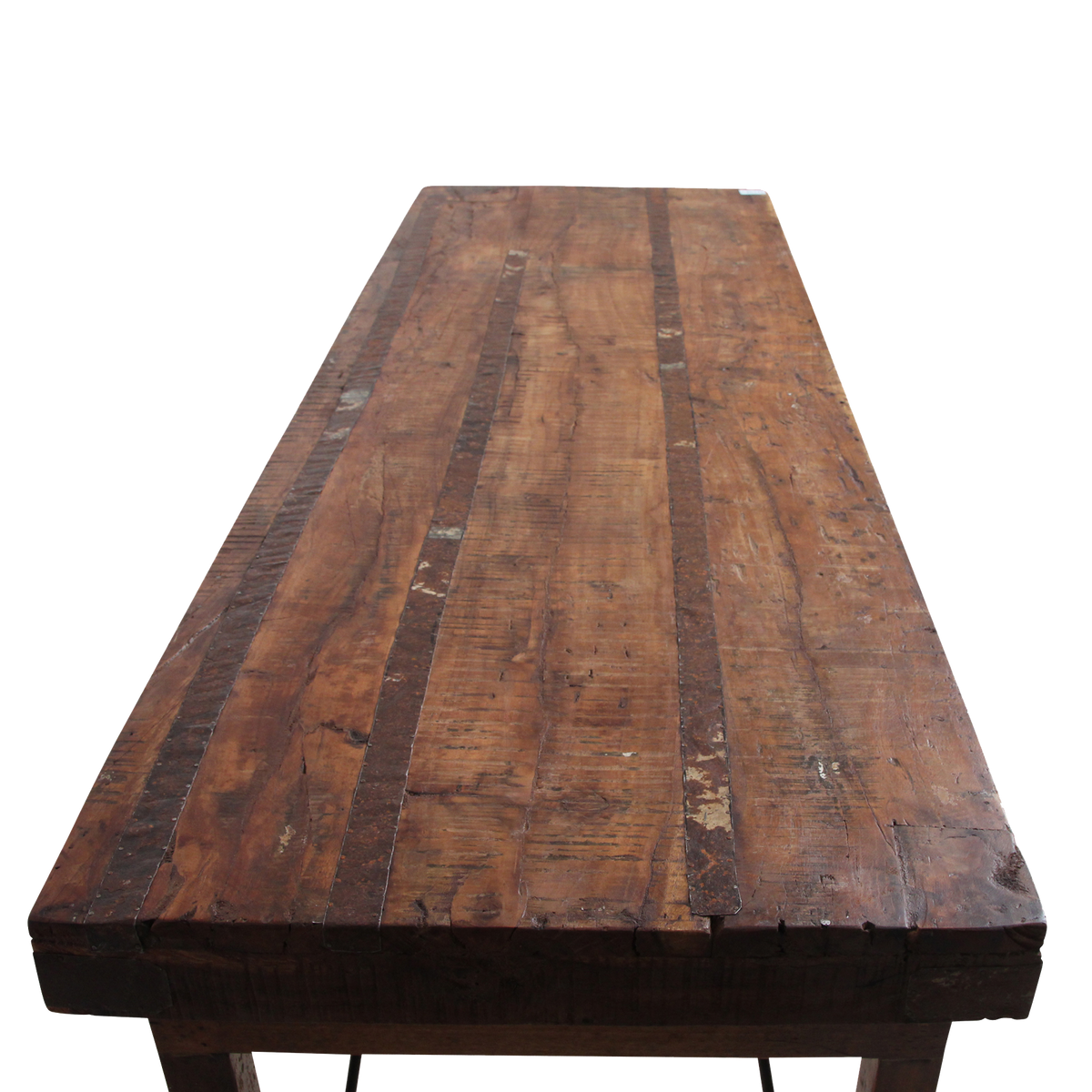 Sammenklappeligt vintage spisebord - Genbrugstræ - 173x60x76 cm