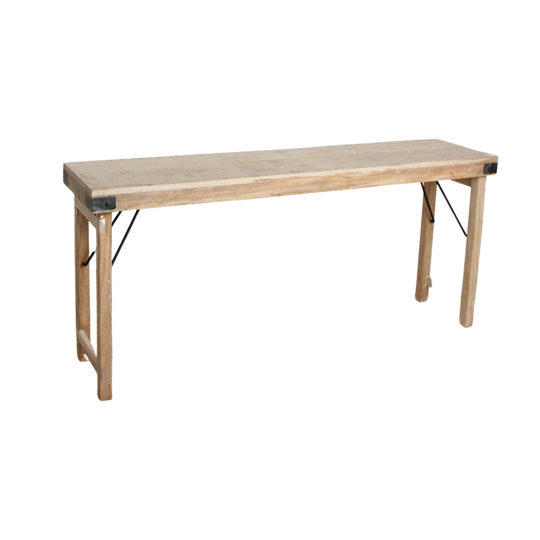 Limevasket klapbart væg- og konsolbord - 170x40x76 cm