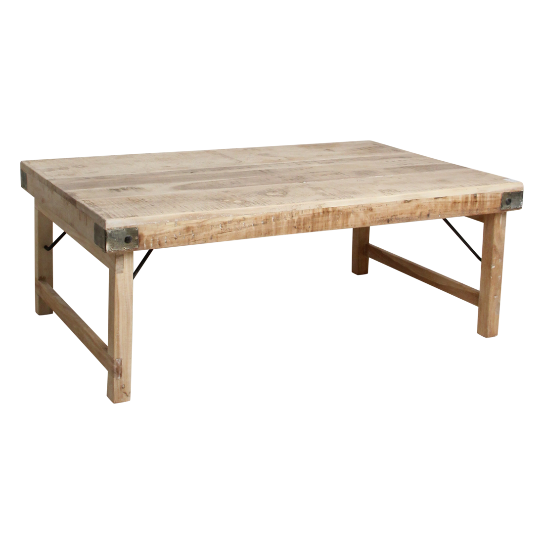 Kalket foldbart sofabord - 120x75x45 cm