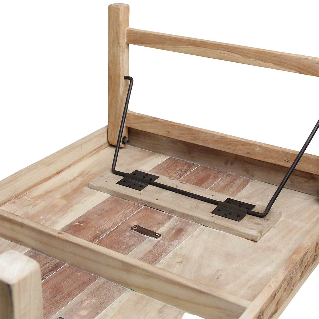 Kalket foldbart sofabord - 120x75x45 cm