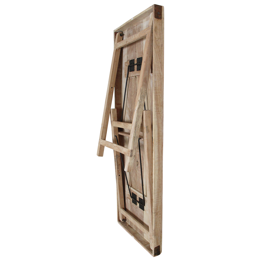Kalkvasket foldbart barbord - 170x60x107 cm