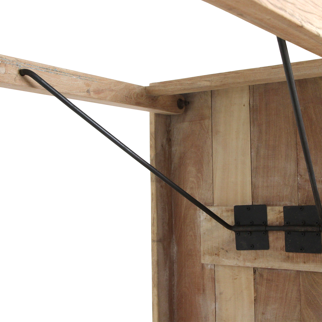 Kalkvasket foldbart barbord - 170x60x107 cm