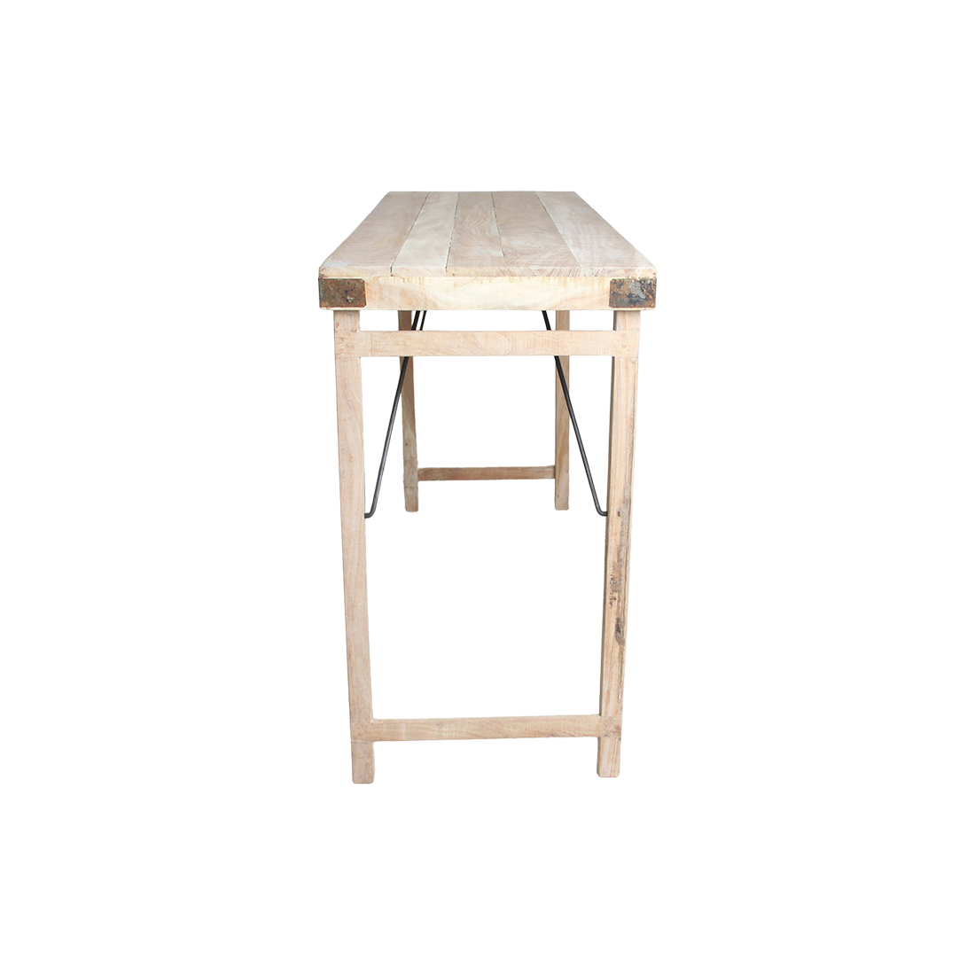 Kalkvasket foldbart barbord - 170x60x107 cm
