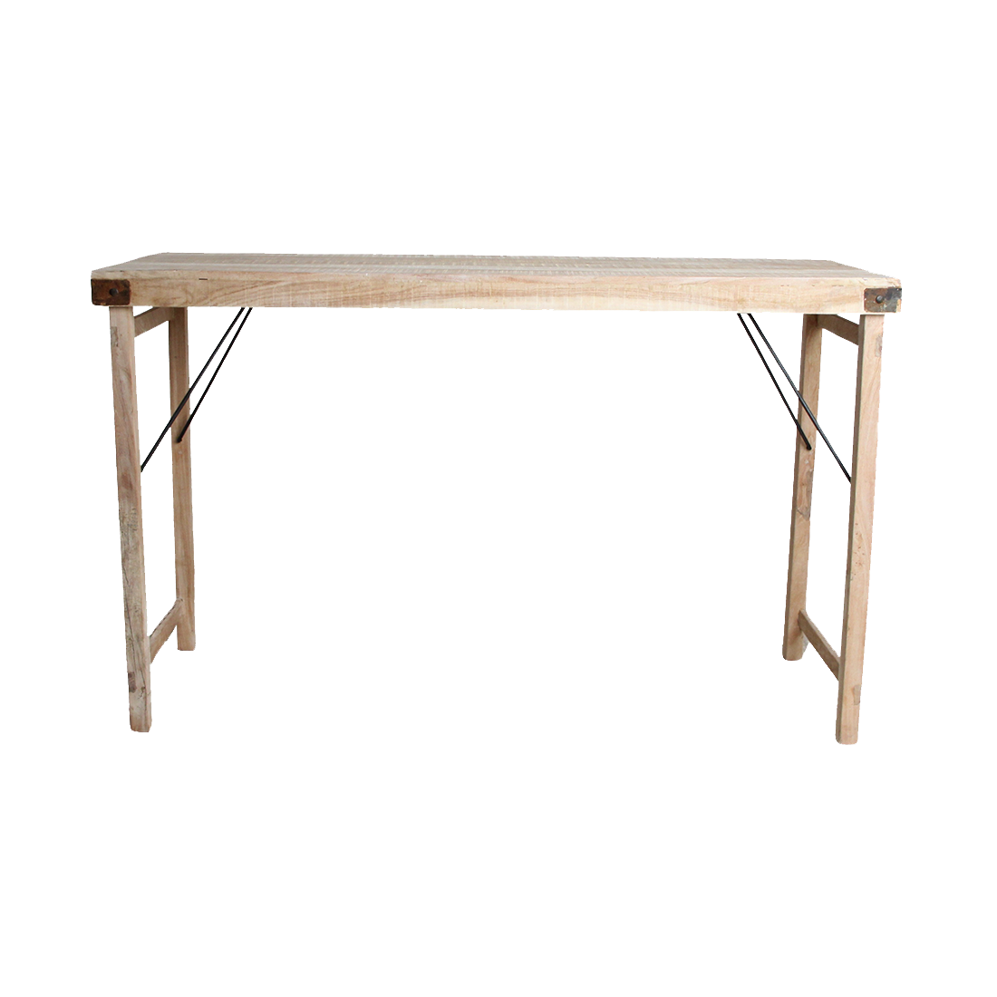 Kalkvasket foldbart barbord - 170x60x107 cm