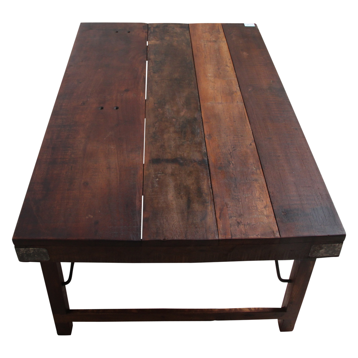 Brunt sammenklappeligt sofabord - 120x75x45 cm