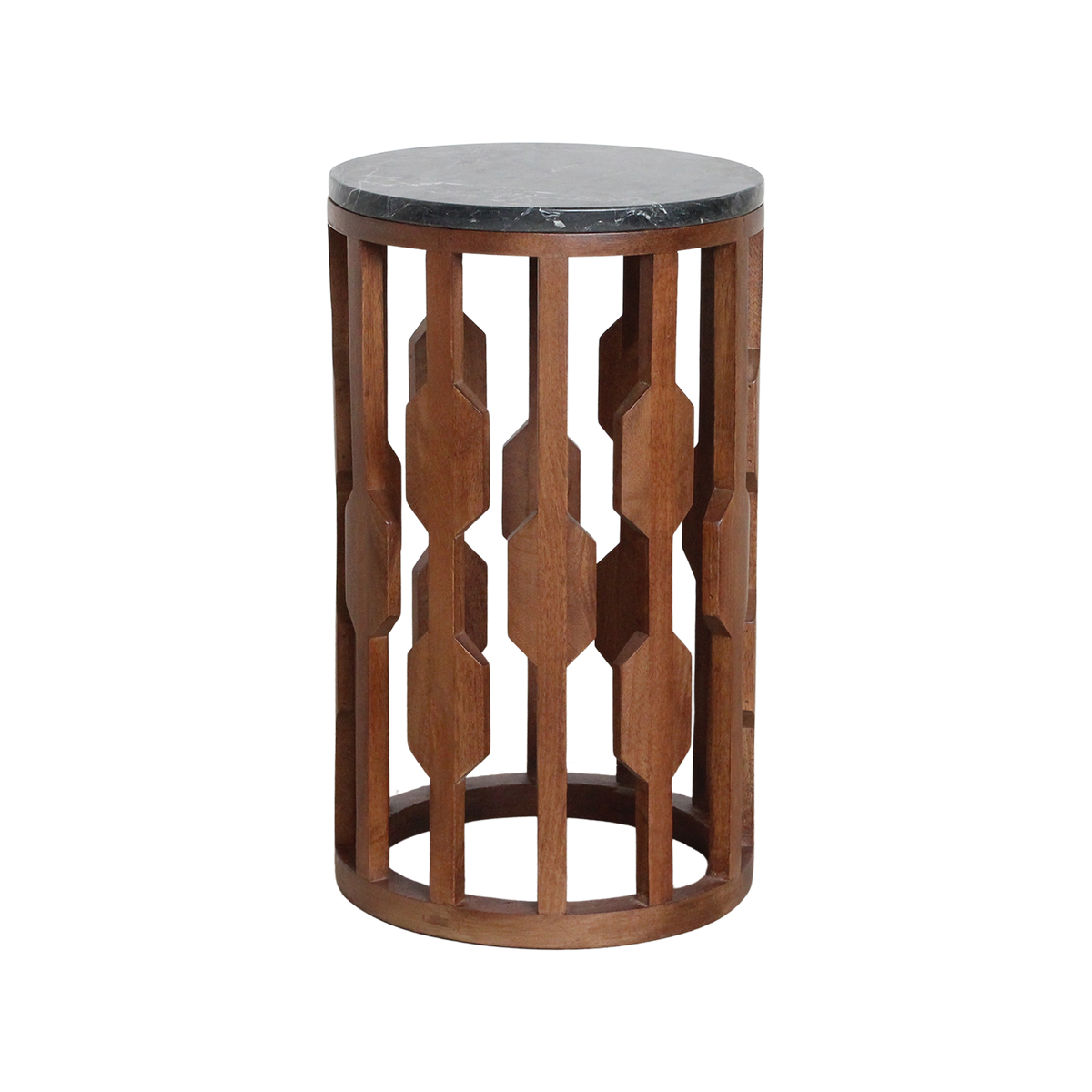 Lampung marmor-sidebord - sort