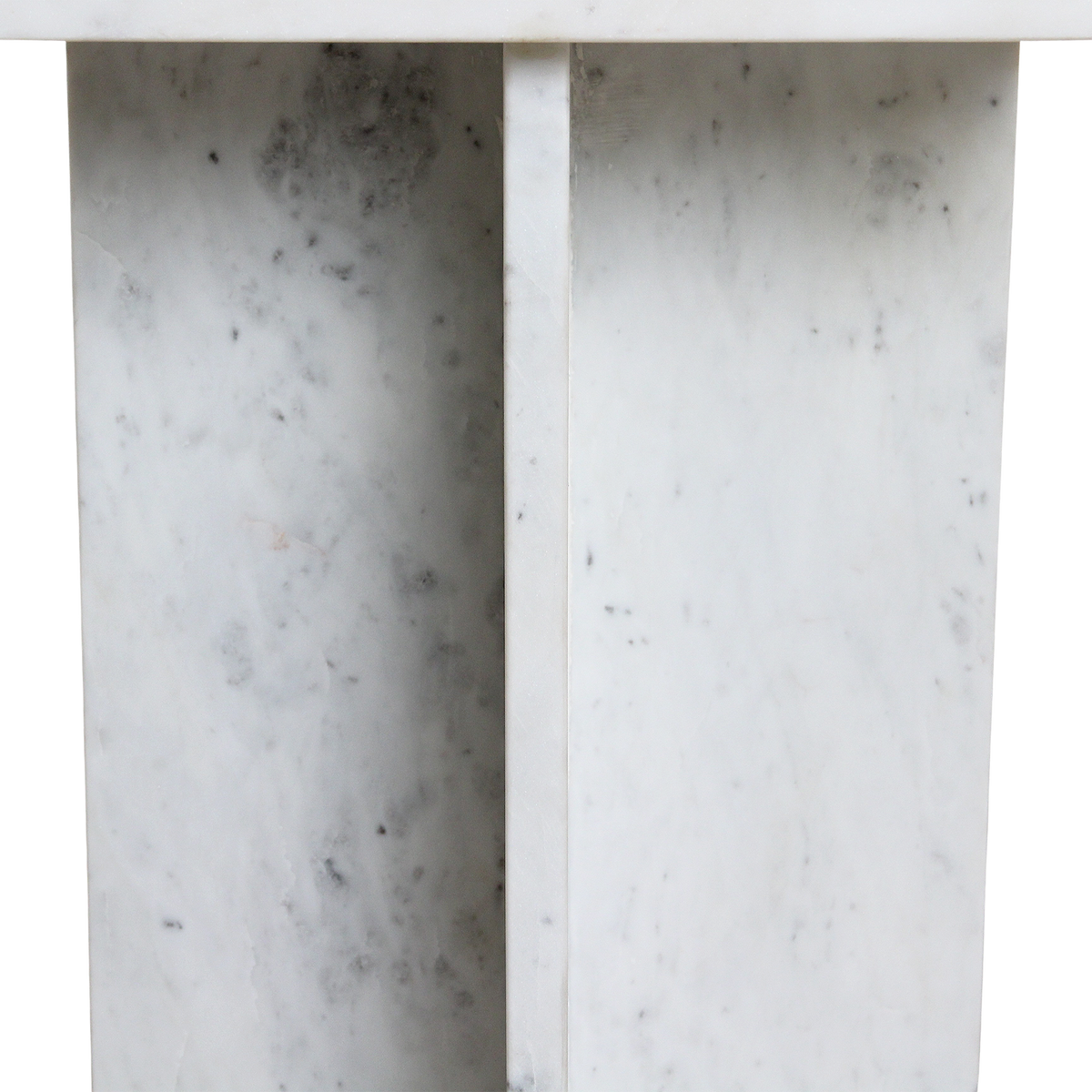 Beijing hvidt marmorsidebord - 35x35x50 cm