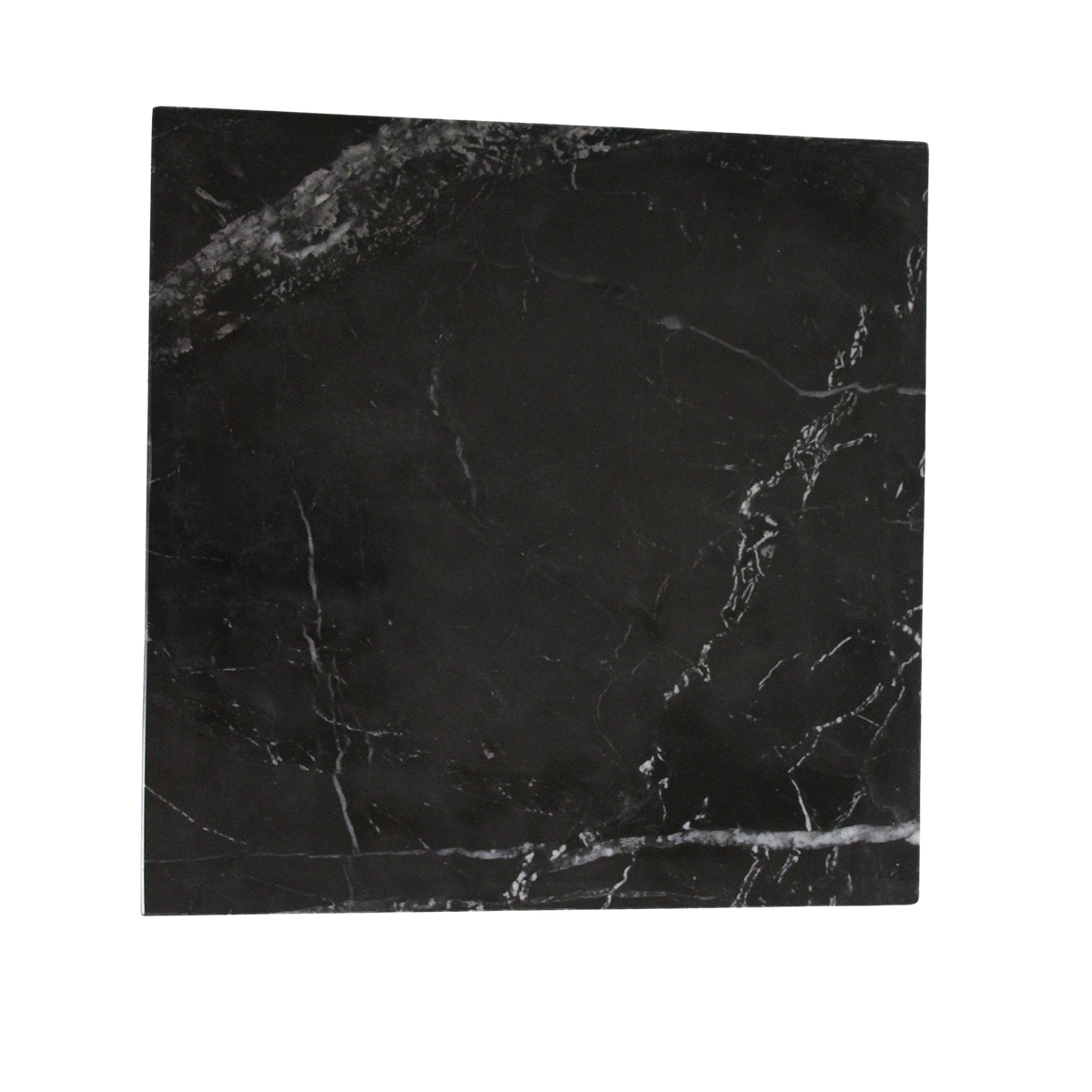 Shanghai sort marmor sidebord - 35x35x50 cm