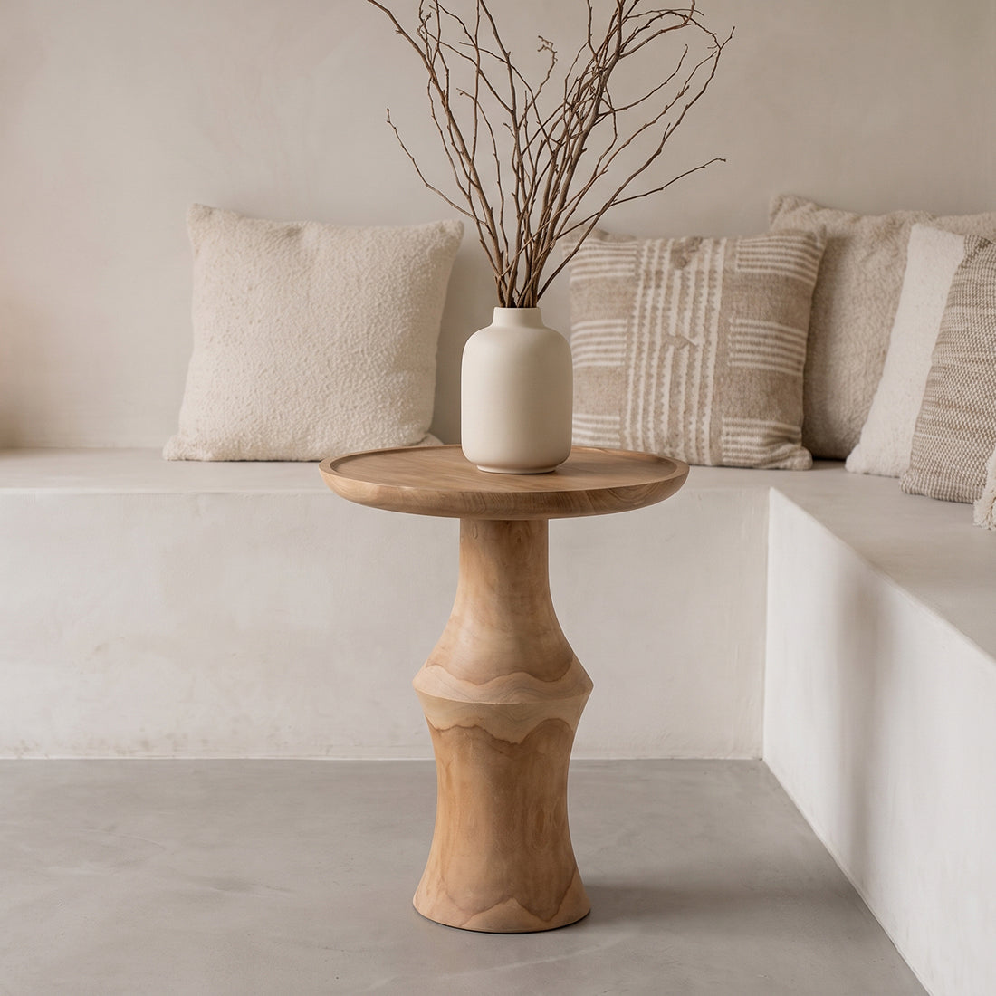 Nero sidebord i teaktræ Dawn - naturlig teak