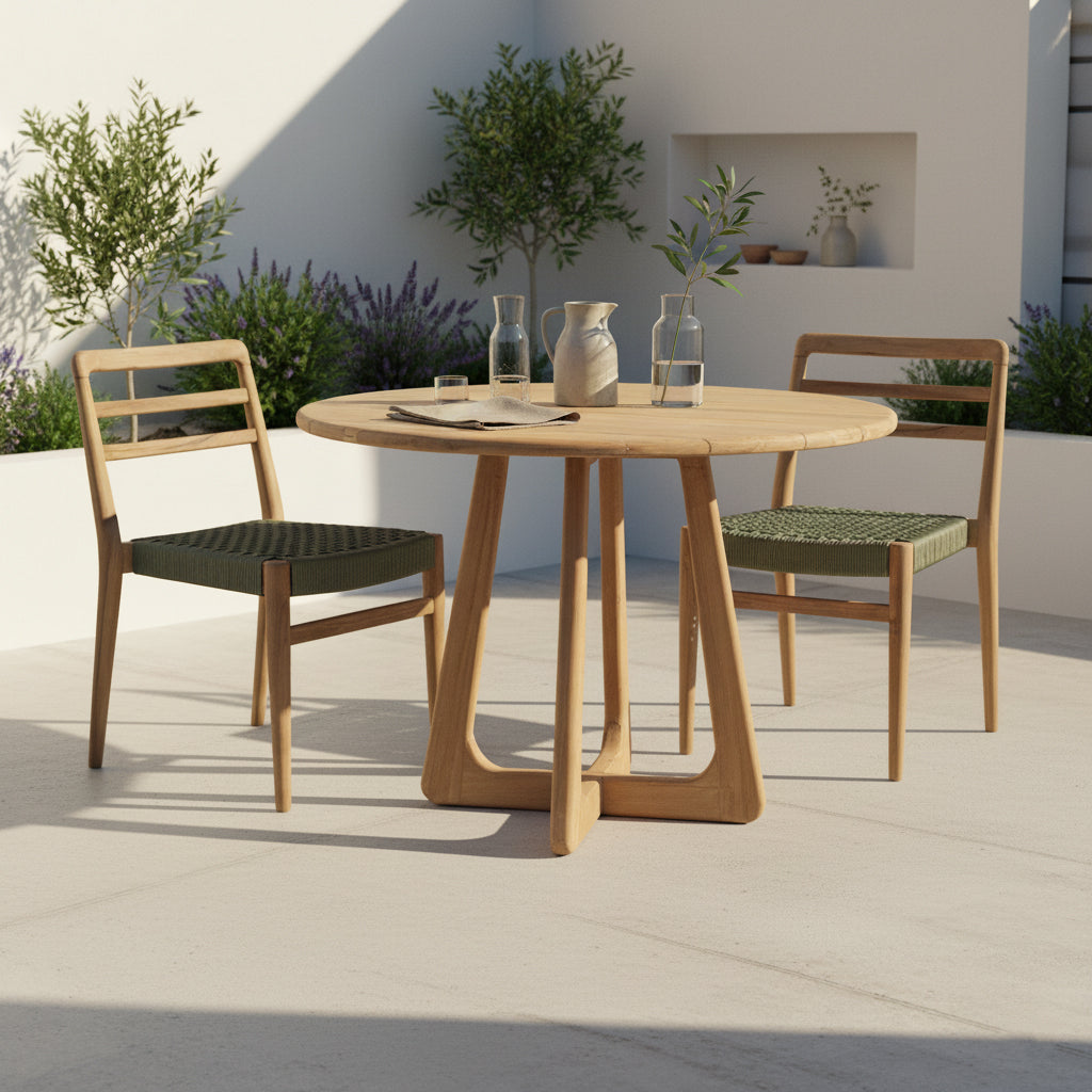 Verano rundt havebord i teaktræ - Ø100 cm