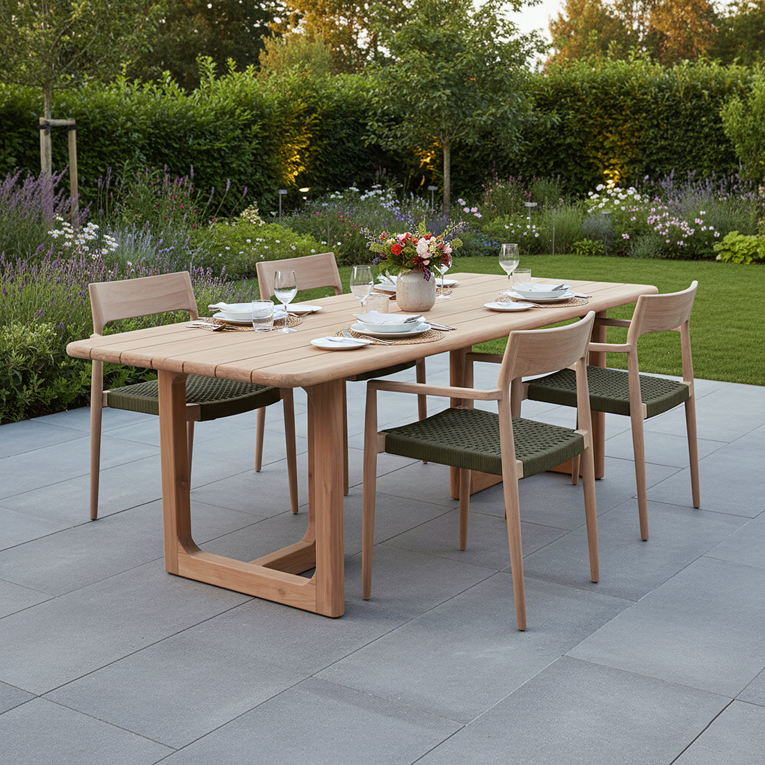 Primavera havebord i teak - 240 cm
