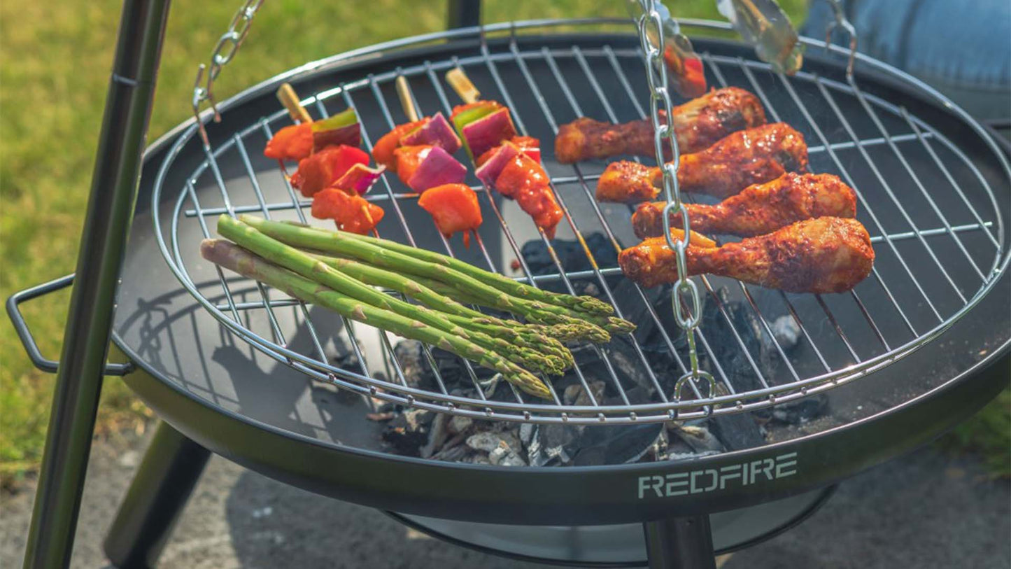 El Paso BBQ Bålfad Tripod – Sort/Sølv - Nordic Unique