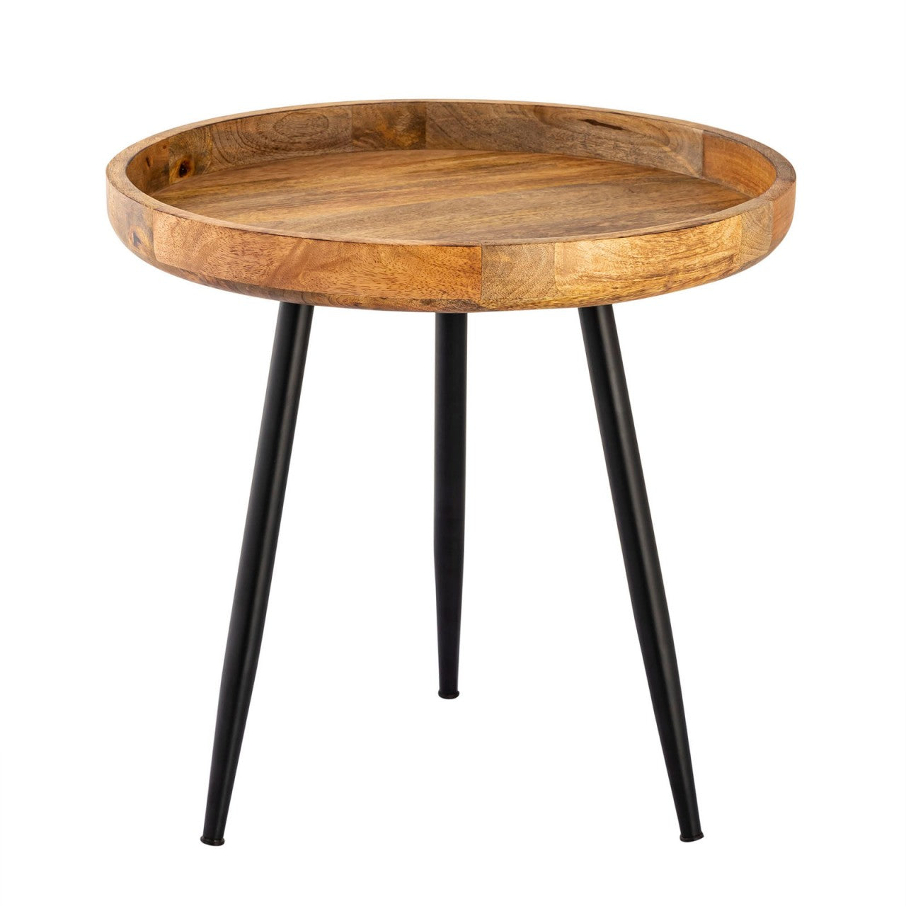 Sidebord i træ rundt Ø50xH48cm 2. sortering
