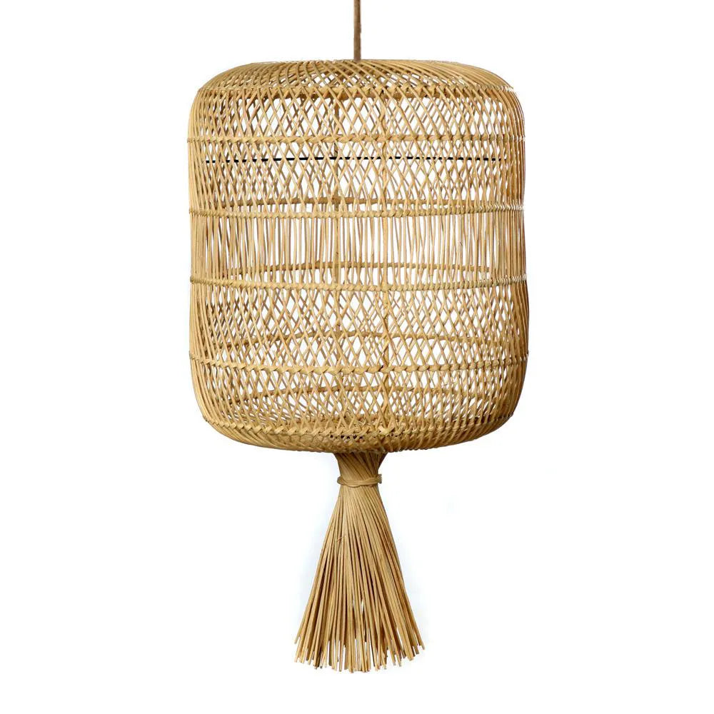 Dumpling Gulvlampe - Lampe Vedhæng - Naturlig - L