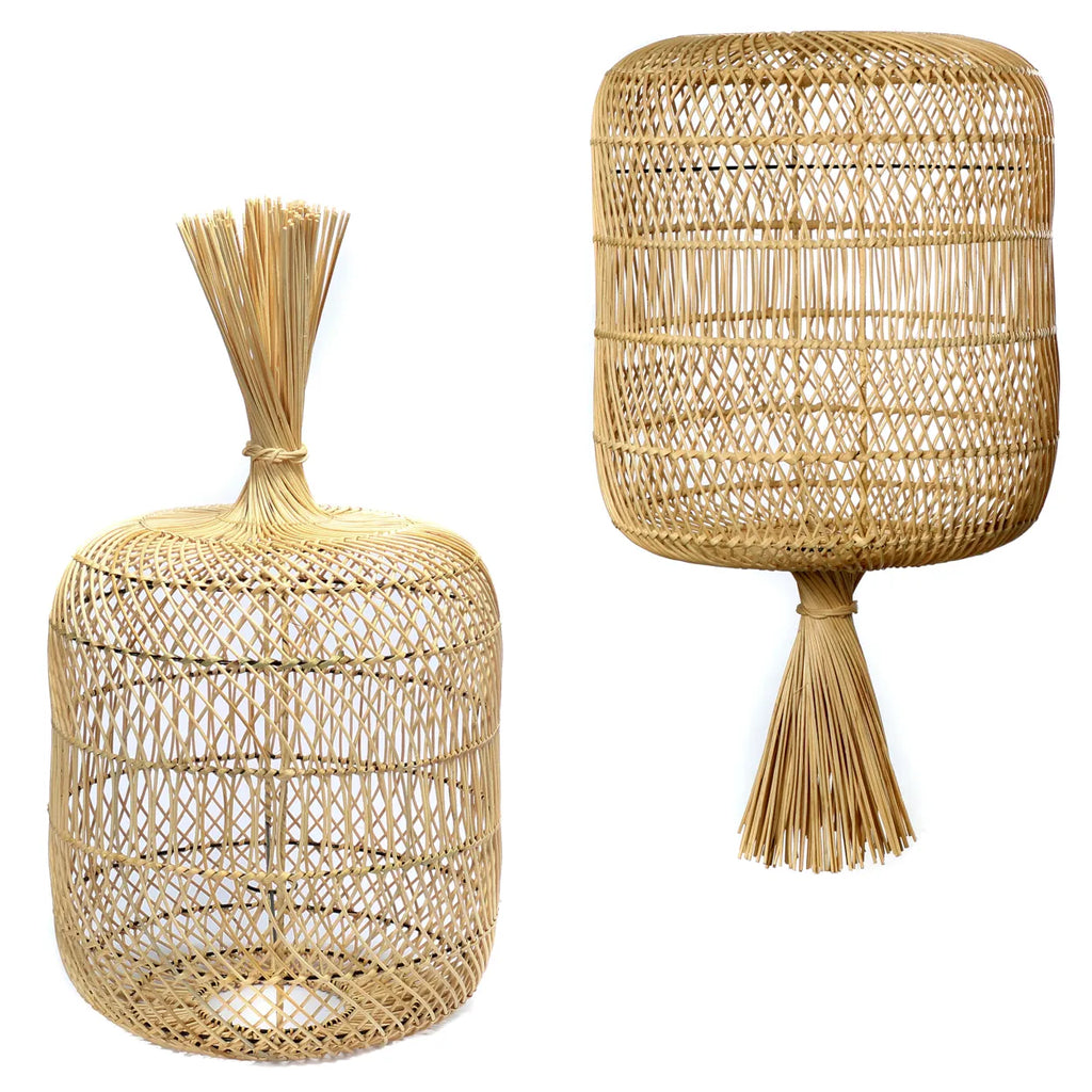 Dumpling Gulvlampe - Lampe Vedhæng - Naturlig - L