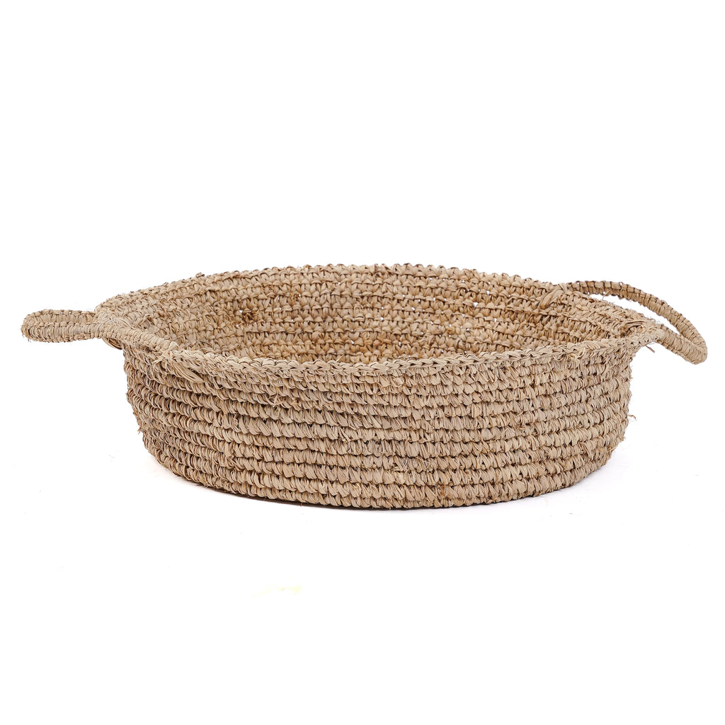 Raffia Kurvebakker - Naturlig - L