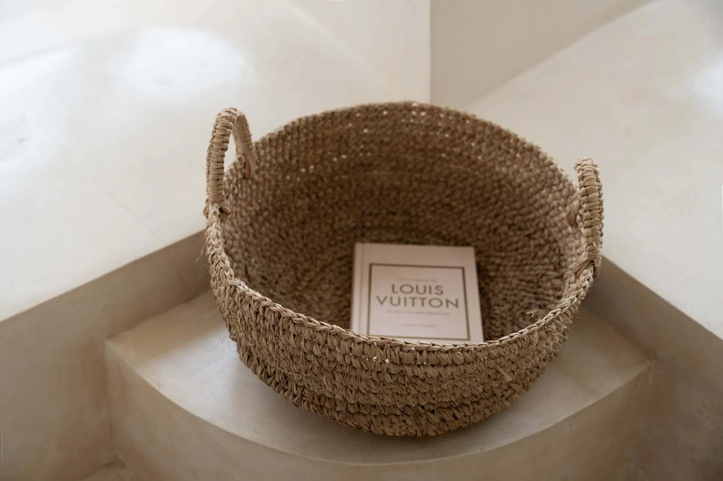 Raffia Kurvebakker - Naturlig - L