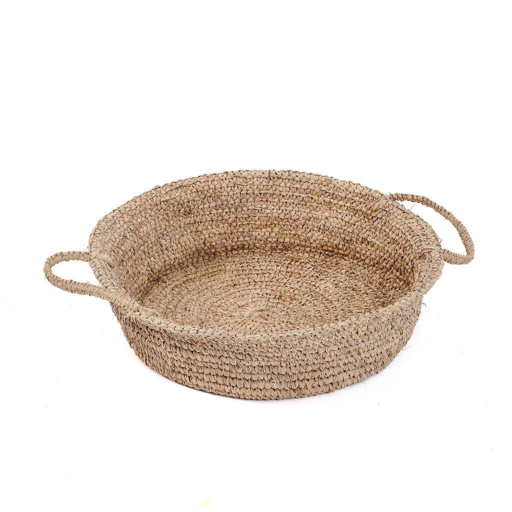 Raffia Kurvebakker - Naturlig - L