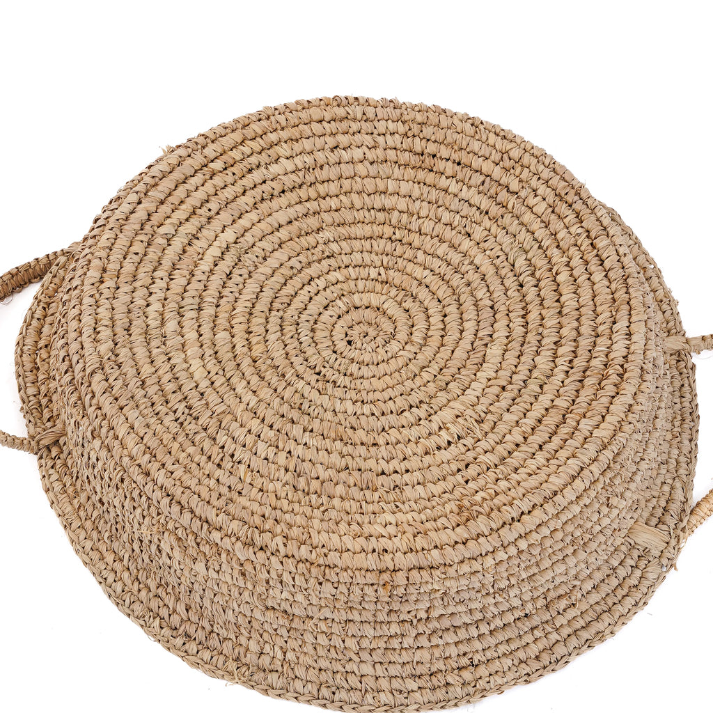 Raffia Kurvebakker - Naturlig - L