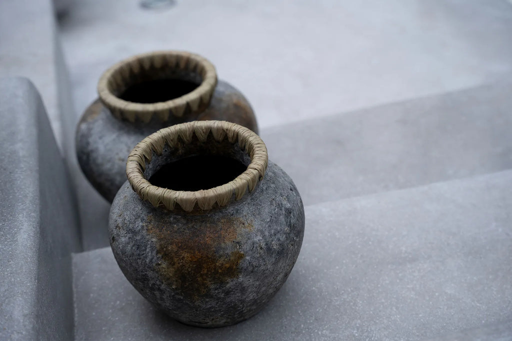 Madrid Vase - antikgrå - L