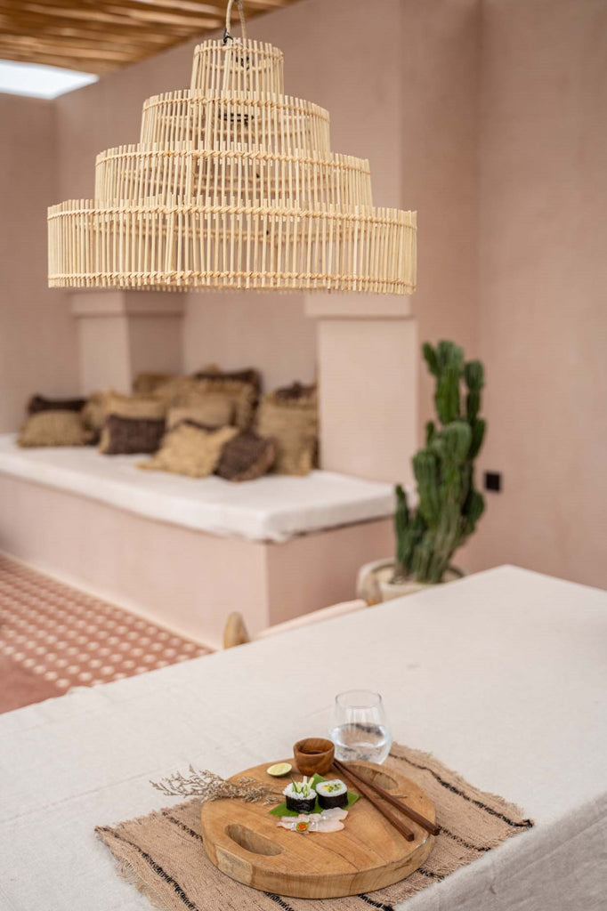 Bryllupskage Lampe Vedhæng - Naturlig - M