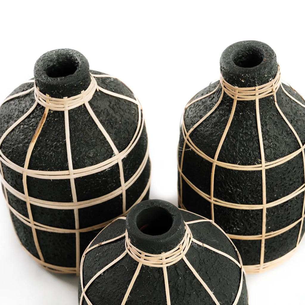 Whoopy Vase - Sort Natur - S