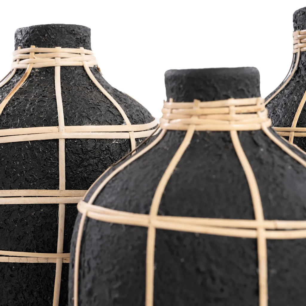 Whoopy Vase - Sort Natur - S